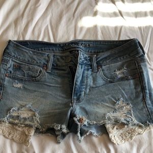 American Eagle Shortie jean shorts